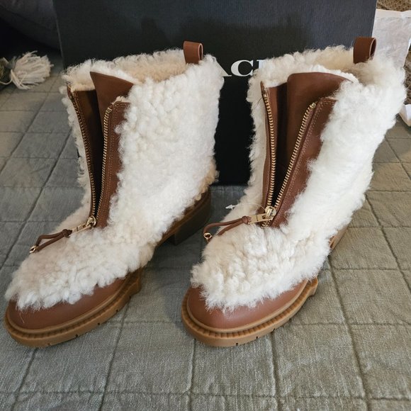 Coach Leona Shearing Boot size 7 - Picture 4 of 6